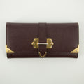 Prada Bordeaux Saffiano Leather Long Wallet #2467 by Bolt Boutique