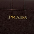 Prada Bordeaux Saffiano Leather Long Wallet #2467 by Bolt Boutique
