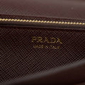 Prada Bordeaux Saffiano Leather Long Wallet #2467 by Bolt Boutique