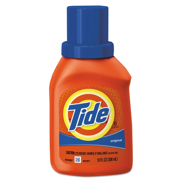 Tide Liquid Laundry Detergent, Original Scent, 10 oz Bottle, 12/Carton