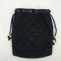 Chanel Cotton Quilted Drawstring Pouch Bag #2469 by Bolt Boutique
