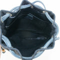 Chanel Cotton Quilted Drawstring Pouch Bag #2469 by Bolt Boutique