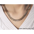 8.2 mm 14k Two Tone Gold Pave Curb Chain by Bids.com
