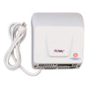 WORLD DRYER NOVA Hand Dryer, 110-120 V, 9 x 9.75 x 4, Aluminum, White