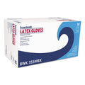 Boardwalk General Purpose Powdered Latex Gloves, Medium, 100/Box