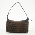 Fendi Zucca Brown Pochette Accessories Shoulder Bag #2473 by Bolt Boutique