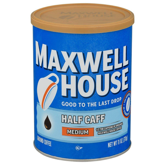 Maxwell House Medium Roast Half Caff Ground Coffee, 11 Oz. Canister by Pasteur Pharmacy