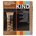 KIND Plus Nutrition Boost Bar, Peanut Butter Dark Chocolate/Protein, 1.4 oz, 12/Box