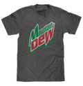 Mountain Dew Logo T-Shirt - Gray by Tee Luv