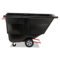 Rubbermaid Rotomolded Tilt Truck, Rectangular, Plastic, 850 lb Capacity, Black
