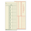 TOPS Time Clock Cards, Replacement for K14-15, Two Sides, 3.38 x 8.25, 500/Box