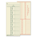 TOPS Time Clock Cards, Replacement for K14-15, Two Sides, 3.38 x 8.25, 500/Box