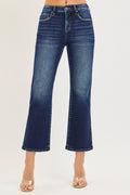 Tilly Curvy Tummy Control High Rise Crop Bootcut Jean by Boutique 23