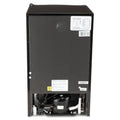 Avanti 4.4 CF Refrigerator, 19 1/2"W x 22"D x 33"H, Black/Stainless Steel