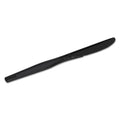 Dixie Plastic Cutlery, Heavy Mediumweight Knives, Black, 1,000/Carton