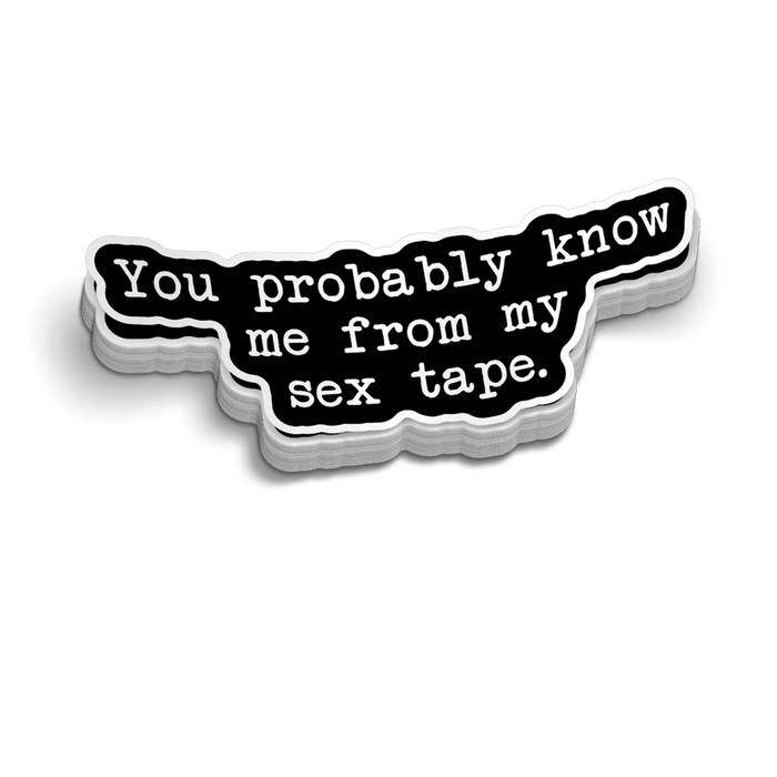 Sex Tape - Hard Hat Decal by Armed American Supply