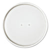 Dart Paper Lids for 16 oz Food Containers, Vented, 3.9" Diameter x 0.9"h, White, 25/Bag, 20 Bags/Carton