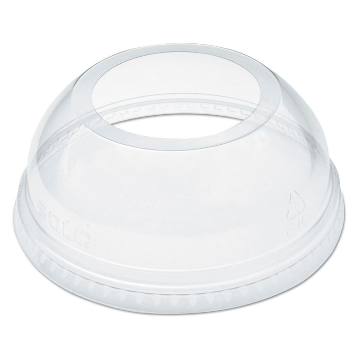 Dart Open-Top Dome Lid, Fits 16 oz to 24 oz Plastic Cups, Clear, 1.9" Dia Hole, 1,000/Carton