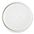 Dart Paper Lids for 32 oz Food Containers, Vented, 4.6" Diameter x 0.7"h, White, 25/Bag, 20 Bags/Carton