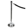 Tatco Crowd Control Posts, Chrome, 41" High, Silver, 2/Box