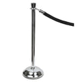 Tatco Crowd Control Posts, Chrome, 41" High, Silver, 2/Box