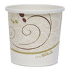 Dart Double Poly Paper Food Containers, 12 oz, 3.6 Diameter x 3.3 h, Symphony Design, 25/Pack, 20 Packs/Carton