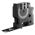 DYMO Rhino Permanent Vinyl Industrial Label Tape, 0.75" x 18 ft, Black/White Print