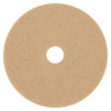 3M Ultra High-Speed Floor Burnishing Pads 3400, 20" Diameter, Tan, 5/Carton