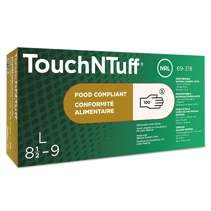 Conform XT Premium Latex Disposable Gloves, Powder-Free, Large, 100/Box