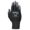 AnsellPro HyFlex Lite Gloves, Black/Gray, Size 8, 12 Pairs
