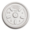 Dart Plastic Lids for Foam Containers, Vented, Fits 3.5-6 oz, White, 100/Pack, 10 Packs/Carton