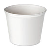 Dart Double Wrapped Paper Bucket, Unwaxed, 165 oz, White, 100/Carton