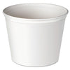 Dart Double Wrapped Paper Bucket, Unwaxed, 53 oz, White, 50/Pack, 6 Packs/Carton