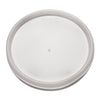 Dart Plastic Lids for Foam Cups, Bowls and Containers, Flat, Vented, Fits 6-32 oz, Translucent, 100/Pack, 10 Packs/Carton