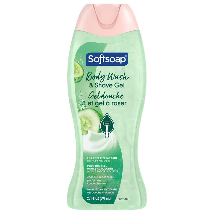 Softsoap Cool Cucumber Scent Body Wash & Shave Gel 20 Fl Oz by Pasteur Pharmacy