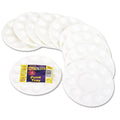 Creativity Street Round Plastic Paint Trays for Classroom, White, 10/Pack
