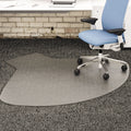 deflecto SuperMat Frequent Use Chair Mat, Medium Pile Carpet, 60 x 66, Workstation, Clear