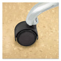 Master Caster Duet Dual Wheels, Grip Ring Type C Stem, 2" Soft Polyurethane Wheel, Matte Black, 5/Set