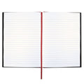 Black n' Red Hardcover Casebound Notebook, SCRIBZEE Compatible, 1 Subject, Wide/Legal Rule, Black Cover, 8.25 x 5.63, 96 Sheets
