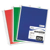 Mead Spiral Notebook, 5 Subject, Medium/College Rule, Randomly Assorted Covers, 11 x 8, 200 Sheets