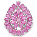 8.10 Carat Genuine Ruby .925 Sterling Silver Ring by Bids.com