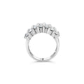 .925 Sterling Silver 1.0 Cttw Baguette Cut Diamond Vertical Channel Fluted Multi-Row Unisex Fashion Wedding Ring (H-I Color, I1-I2 Clarity) - Size 6-3/4 by Bids.com