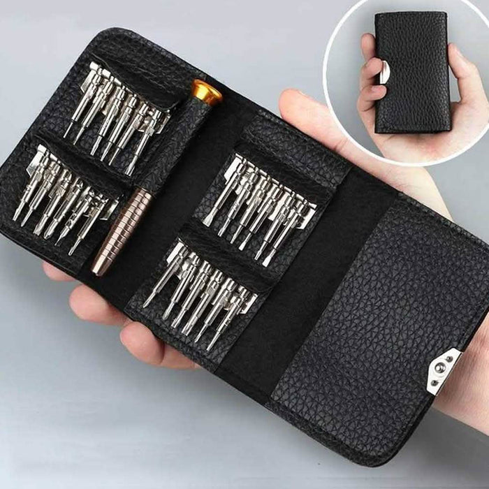 25-in-1 Multi-Purpose Precision Screwdriver Wallet Kit Repair Tools by DailySale
