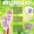 25-Pack: Rose Aroma Bamboo Vinegar Foot Pads with Herbal Foot Bath Powder by DailySale