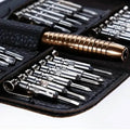 25-Piece Set: Precision Tool Repair Kit with Leather Case by DailySale