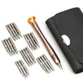 25-Piece Set: Precision Tool Repair Kit with Leather Case by DailySale