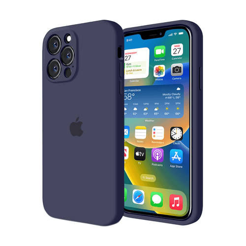 iPhone Camera Protection Silicone Case (Midnight Blue) by Vogueen