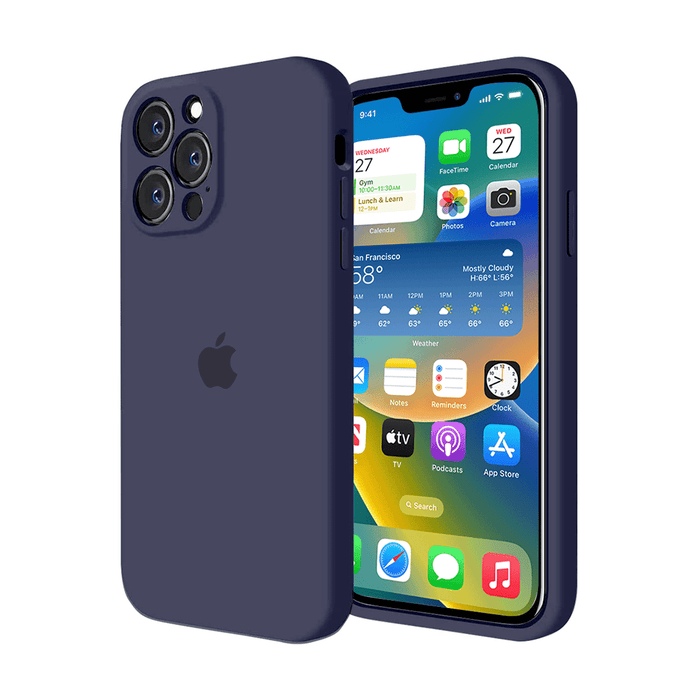 iPhone Camera Protection Silicone Case (Midnight Blue) by Vogueen