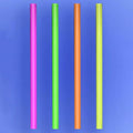 250-Pieces: Wow Plastic Neon Disposable Plastic Drinking Straws by DailySale