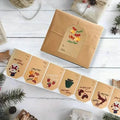 250 Pieces/Roll Christmas Stickers - 2x3 Kraft Paper Tree Socks Snowman Elk Merry Christmas by DailySale